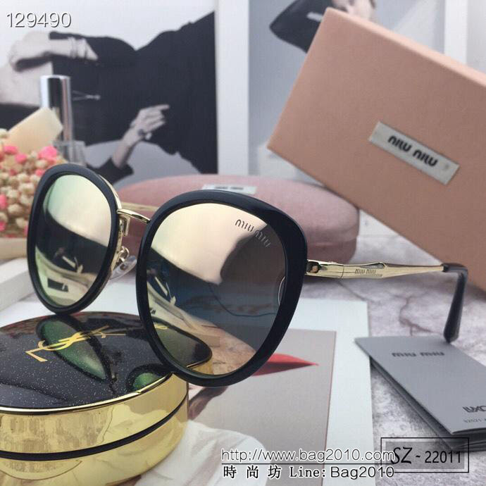 MIUMIU繆繆 2019新款太陽鏡 減輕強光負擔 遮擋有害光線防輻射 出行旅遊必備品 22011  lly1460
